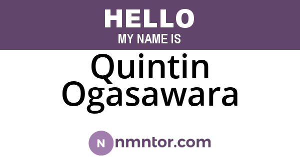Quintin Ogasawara