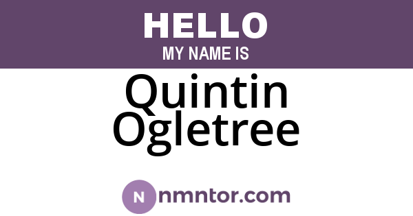 Quintin Ogletree