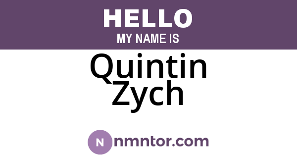 Quintin Zych