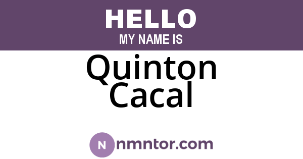 Quinton Cacal