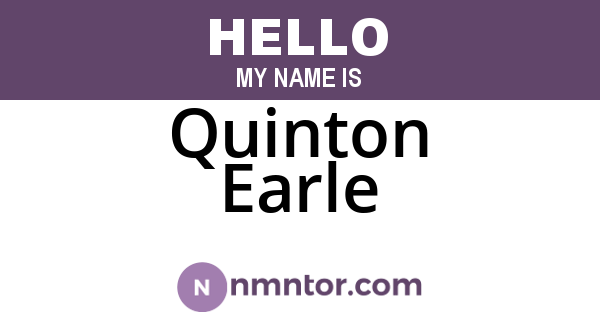 Quinton Earle