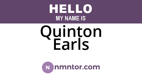 Quinton Earls