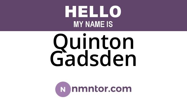 Quinton Gadsden