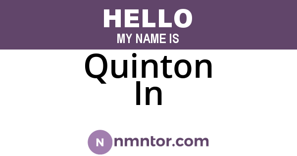 Quinton In