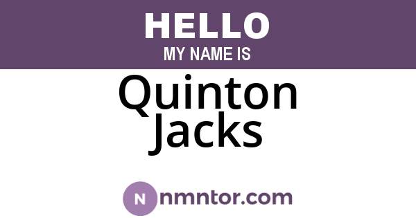 Quinton Jacks