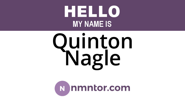 Quinton Nagle