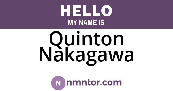 Quinton Nakagawa