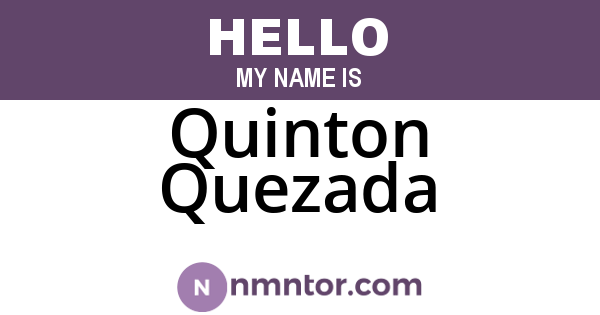 Quinton Quezada