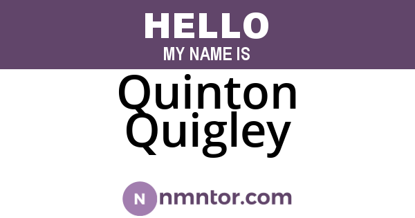 Quinton Quigley