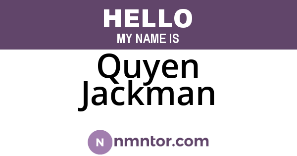 Quyen Jackman