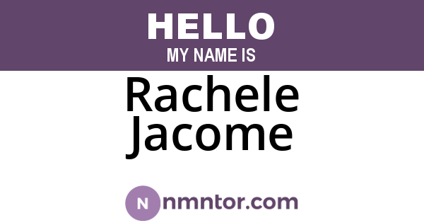 Rachele Jacome
