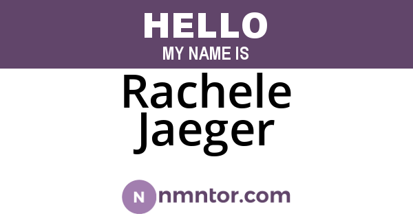 Rachele Jaeger