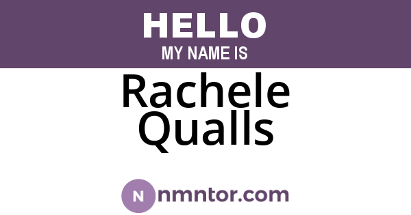 Rachele Qualls