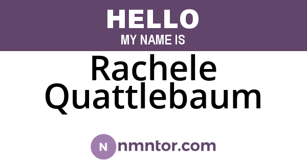 Rachele Quattlebaum