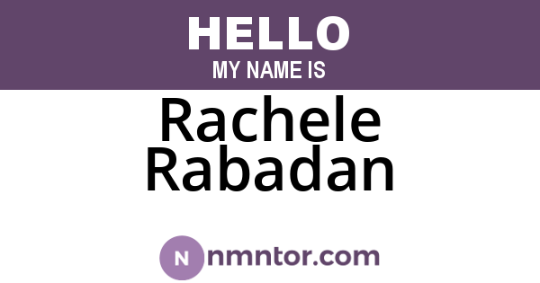 Rachele Rabadan