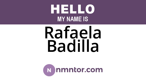 Rafaela Badilla