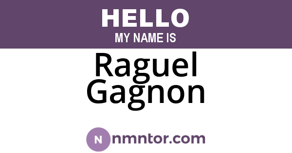 Raguel Gagnon