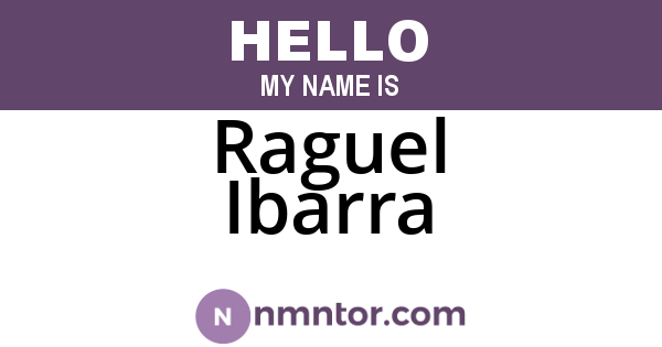 Raguel Ibarra