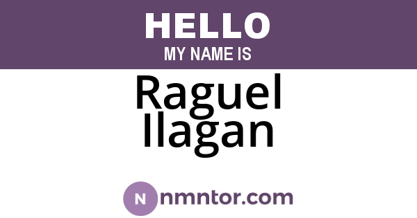 Raguel Ilagan