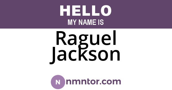 Raguel Jackson