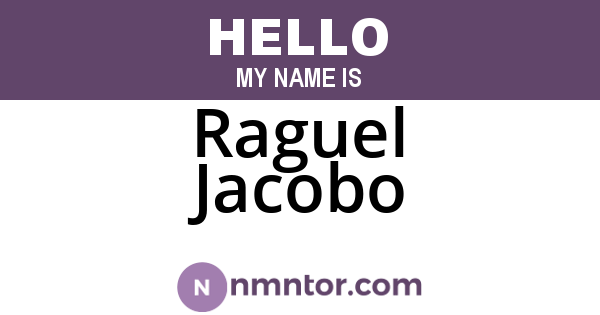Raguel Jacobo