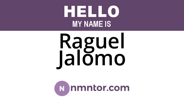 Raguel Jalomo