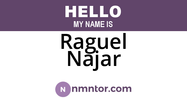 Raguel Najar