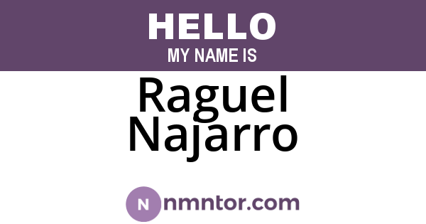 Raguel Najarro