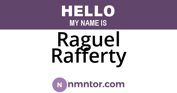 Raguel Rafferty