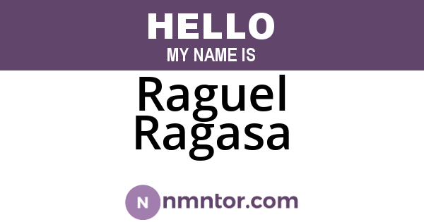 Raguel Ragasa