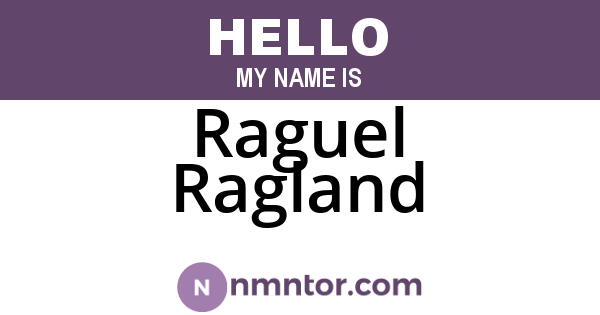 Raguel Ragland