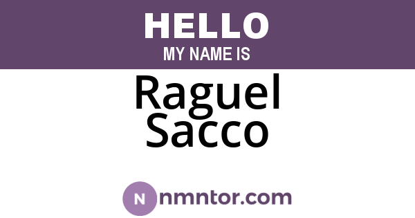 Raguel Sacco