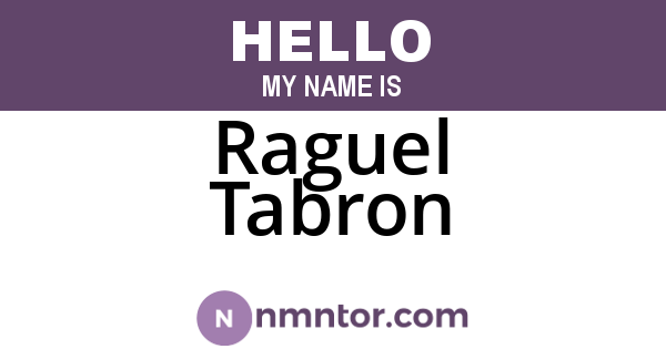 Raguel Tabron