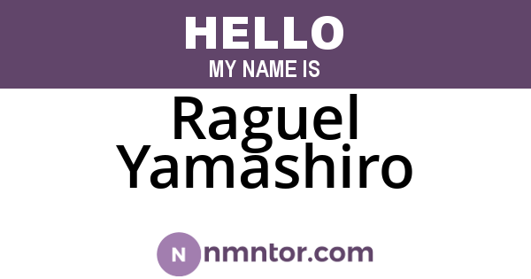 Raguel Yamashiro