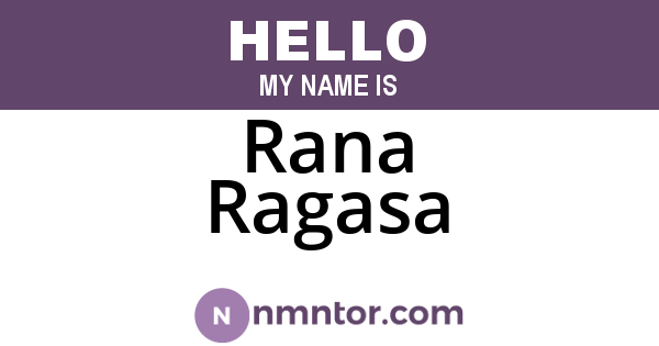 Rana Ragasa