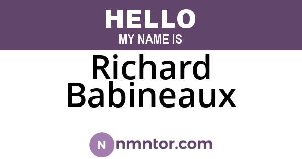 Richard Babineaux