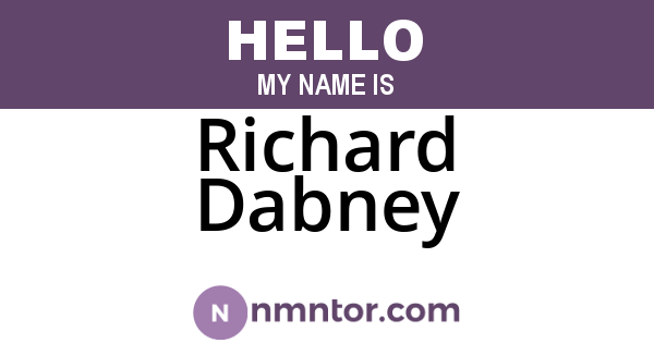 Richard Dabney