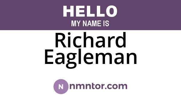 Richard Eagleman