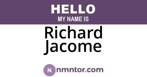 Richard Jacome