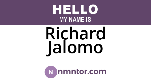 Richard Jalomo