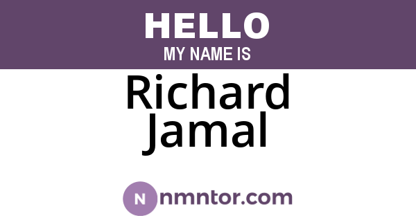 Richard Jamal