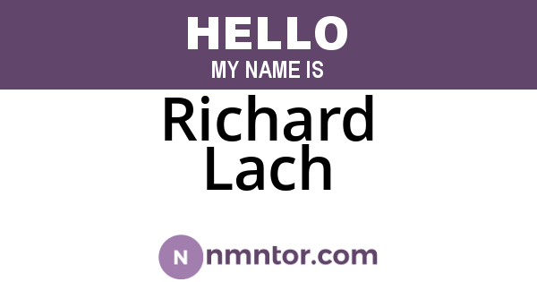 Richard Lach