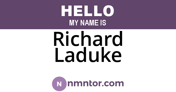 Richard Laduke