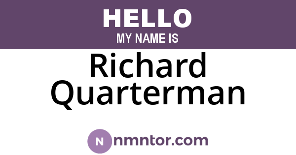 Richard Quarterman