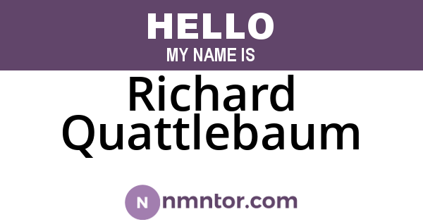Richard Quattlebaum
