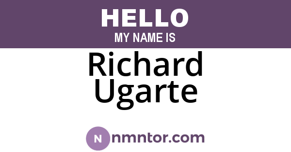 Richard Ugarte