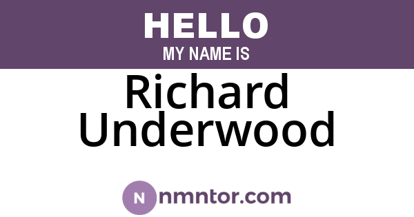 Richard Underwood