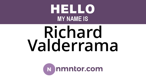 Richard Valderrama