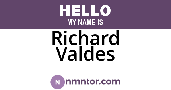 Richard Valdes