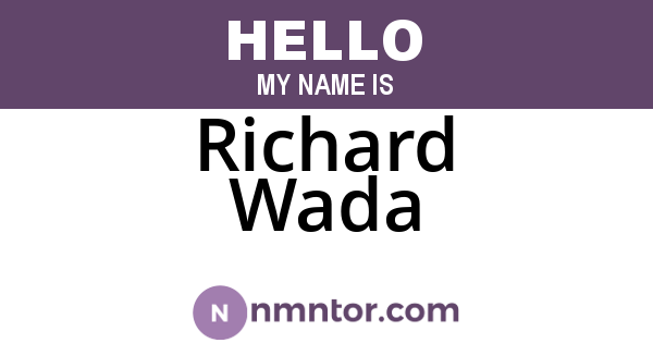 Richard Wada